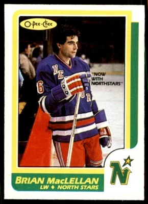 1986-87 O-Pee-Chee Brian MacLellan Minnesota North Stars #33 - Image 1 of 2
