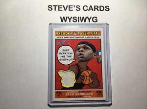 2004-05 Topps Bazooka Adventures Zach Randolph #ADV-ZR