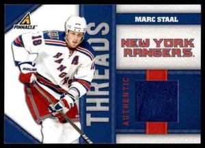 2010-11 Panini Pinnacle Threads Marc Staal 476/499 New York Rangers #MS