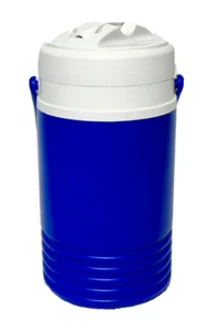 Igloo 1/2 Half Gallon Water Jug Insulated Cooler Blue White K9 Training Dog - Picture 1 of 5
