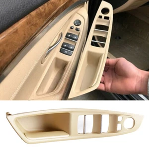 links Innentür Griffverkleidung Abdecken für BMW 5er F10 F11 F18 2010-2017 Beige - Picture 1 of 3