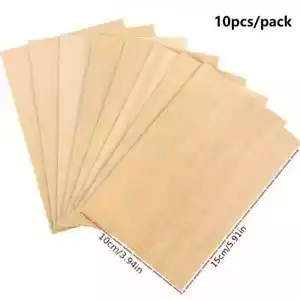 10 Pieces Poplar wood squares for crafts. Blank Slices for scenery,models, DIY - Picture 1 of 4