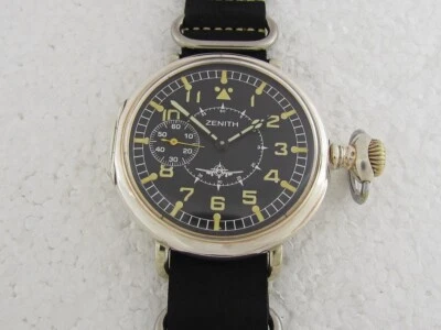 Reloj Cronómetro Zenith Laco Aviator Luftwaffe Pilotos Segunda Guerra Mundial Vintage Plata Suizo Foto 1 de 4