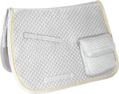 Almohadilla de sillín inglesa Derby Originals para todo uso forrada de media lana con bolsillos Foto 1 de 4