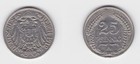 25 Pfennig Nickel Münze Deutsches Reich 1912 A Jäger 18 vz (150330)