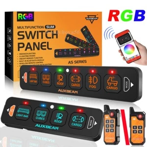 AUXBEAM 6/4Gang RGB Slim Switch Panel APP Remote Control,Toggle/Momentary/Pulsed - Picture 1 of 23
