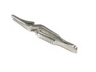 Micro Bulldog Clamp Straight Tip Serrated Jaw  Stainless Steel 4 Cm Long