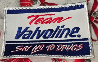 Parche vintage Team Valvoline Racing DI NO A LAS DROGAS 1980 anuncio de aceite de motor 4" Foto 1 de 2