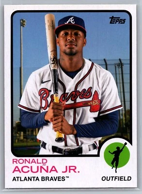 2021 topps archives baseball ronald acuna jr. #111 - Image 1 of 2