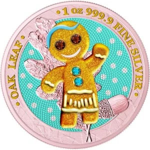 Germania 2019 5 Mark - Bejeweled Gingerbread - Girl - 1 Oz Silbermünze - Bild 1 von 7