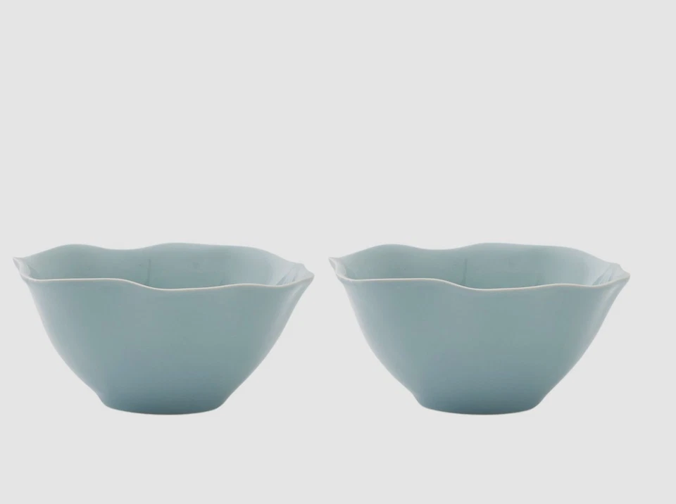 PORTMEIRION x Sophie Conran Blue Floret Robin's Egg 7" All Purpose Bowl Set of 2 - Image 1 of 1