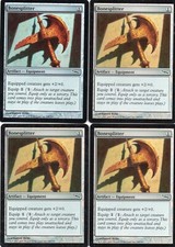 Magic Mtg FOIL Mirrodin Bonesplitter x4   near mint