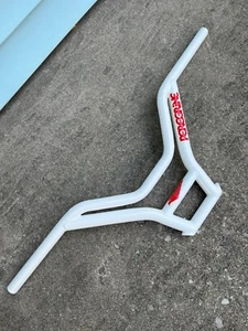 Vintage White Peregrine Q II Bars Q2 Ladder BMX Handlebars Old School Freestyle - Picture 1 of 20