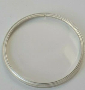 NOS Vintage Omega watch crystal PZ 5128 with SS tension ring Genuine 100% - Picture 1 of 5