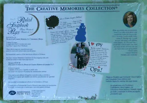 Creative Memories 5 X 7 ruled Scrapbook Pages White 10 pages (5 sheets) NEW - Picture 1 of 2