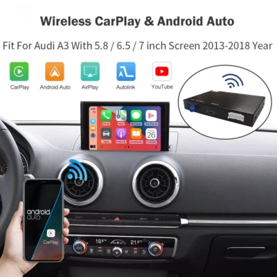 AUDI A3 S3 RS3 2013-17 Wireless Apple Carplay Android Auto RETROFIT Q2 Q5 Q7 - Image 1 of 4