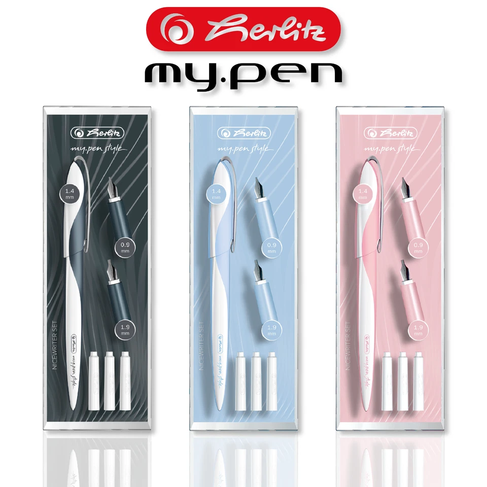 Herlitz my.pen Kalligraphie My Pen Kalligrafie Füller Füllhalter Nicewriter Set - Bild 1 von 1