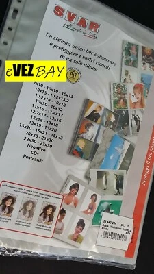 SVAR - 10 BUSTE RACCOGLITORI Trasparenti 10X30 Fotografie Cartoline Ricette