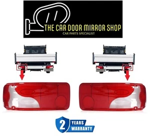 Fit Mercedes Sprinter 2012-2018 Pair Chassis Cab Luton Van Rear Lamp Light Cover - Picture 1 of 13