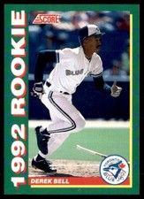 1992 Score Rookies Derek Bell Toronto Blue Jays #3