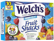 Welch's Mixed Fruit Flavor Fruit Snacks 10-8 Oz Pouches Made w/Real Fruit