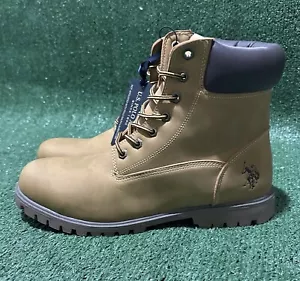 U.S. POLO ASSN. Mens ANKLE BOOTS Size 12 M New With Tags Timberland Style Owen - Picture 1 of 6