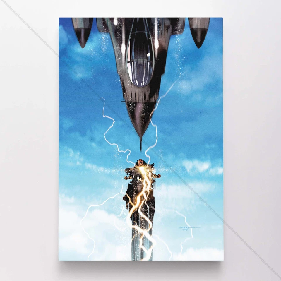 Impresión artística de portada de cómic de DC lienzo póster de Adam negro #11961 Foto 1 de 4