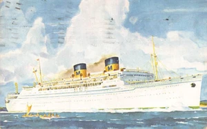 Postcard Ship: SS Lurline - Matson Lines Luxury Liner Posted 1955 - Picture 1 of 2
