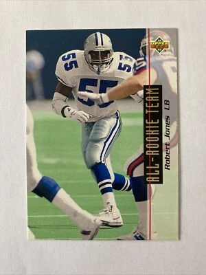1993 Upper Deck All Rookie Team RC Mint Football Card #44 Robert Jones Cowboys - Image 1 of 2