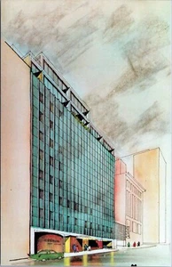 The Diplomat Omaha Nebraska Postcard Unposted - Imagen 1 de 2
