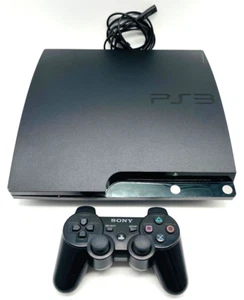 Sony Playstation 3 PS3 Slim 120 GB CECH 2004A Schwarz - Bild 1 von 24