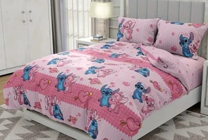 Kids Lilo & Stitch Single Duvet Cover Pillowcase Gift Set Childrens Bedding 24 - Picture 1 of 5