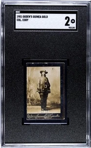1901 Ogden's Guinea Gold Card - Col. Cody alias Buffalo Bill - Graded SGC 2 Good - Bild 1 von 2