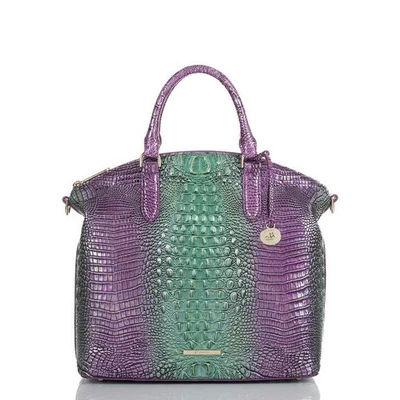 NUEVO CON ETIQUETAS BRAHMIN Grande Duxbury HYACINTH OMBRE Cuero Cartera Bolso Cartera Foto 1 de 4