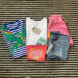 Girls Kids 5P Clothing Mix Lot Bundle Calvin klein HM Cat Zara Gymboree 7/8 Y - Picture 1 of 7
