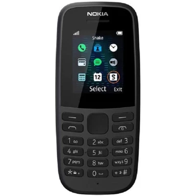 NOKIA 105 NERO BLACK EU TORCIA RADIO TELEFONO CELLULARE TASTI DUAL SIM GSM - Immagine 1 di 4
