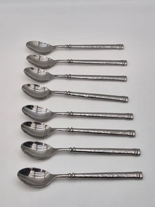  8 Artisanware ARN3 Forged Bands Stainless Dinner Spoons 7.5" - Picture 1 of 6
