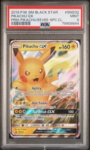 2019 POKEMON SM BLACK STAR PROMO #SM232 PIKACHU GX PSA 9 - Picture 1 of 2