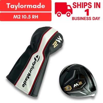 TaylorMade M2 10.5 Driver Head solo mano destra con copricapo USATO SPEDIZIONE VELOCE - Immagine 1 di 4