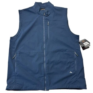 New Ridgecut Vest Mens Size XL Tall Toughshield Softshell Bonded Zip Blue - Picture 1 of 7