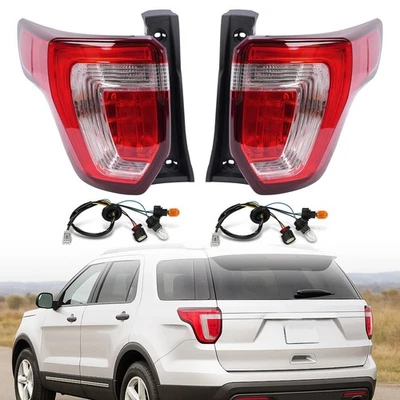 For Ford Explorer 2016 2017 2018 2019 LED Tail Light Rear Brake Lamp W/Bulb L+R - Image 1 of 4