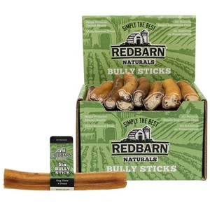 Straight 5" Bully Sticks - Long Lasting Dog Chew, All Natural Bully Bones (50... - Picture 1 of 6