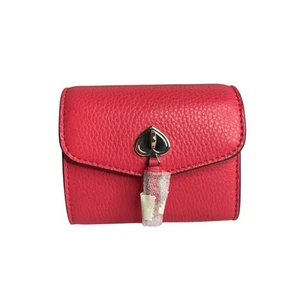 Kate Spade Marti Small Flap Wallet Pebbled Leather Dark Water - Picture 1 of 7