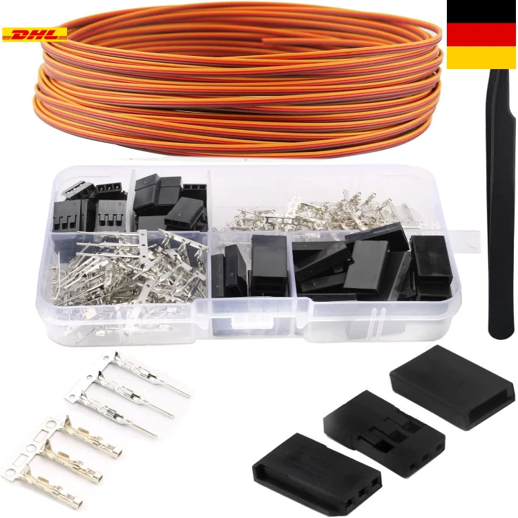 Futaba JR Stecker Set | 2,54mm Dupont Verlängerungskabel - Bild 1 von 4