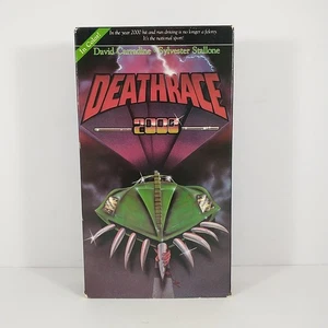 1987 DEATH RACE 2000 VHS GEMSTONE  RARE COVER TESTED HORROR SCI FI Tested - Foto 1 di 6