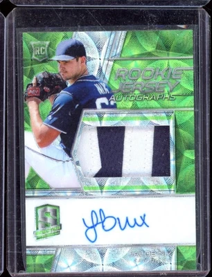 2019 PANINI SPECTRA JACOB NIX GREEN SCOPES PARALLEL ROOKIE PATCH AUTO 7/25 - Image 1 of 2
