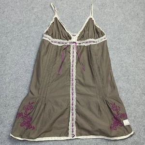 Odd Molly Blouse 1 - S Cotton Woven Embroidered Elastic Babydoll Top Lace Trim - Picture 1 of 15