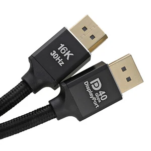 CERTIFIED Pro DisplayPort v2.1 8K 120Hz/4K 144Hz UHBR10 40Gbps Cable 1m - Afbeelding 1 van 5