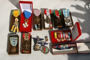lot d'insignes et médailles militaires. - Foto 1 di 10