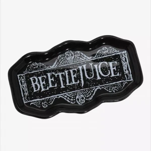Beetlejuice Trinket Dish, Ceramic Beetlejuice Logo Trinket Tray - Picture 1 of 2